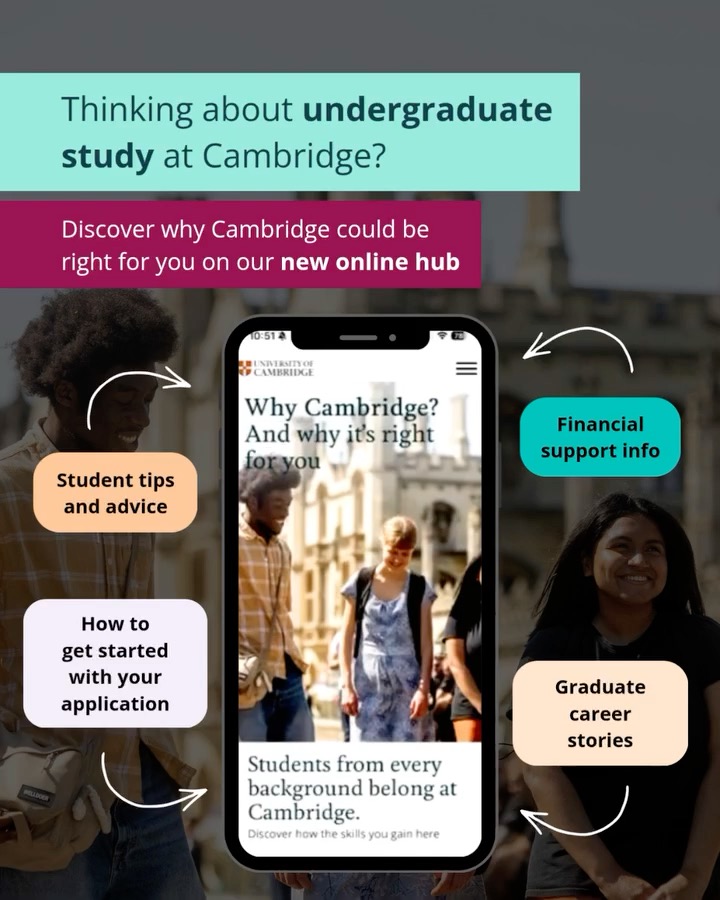 Ready to take the first step on your Cambridge journey? 🤔 Our brand-new online hub brings together inspiring stories and information to get you started. Discover #WhyCambridge could be right for you 👇