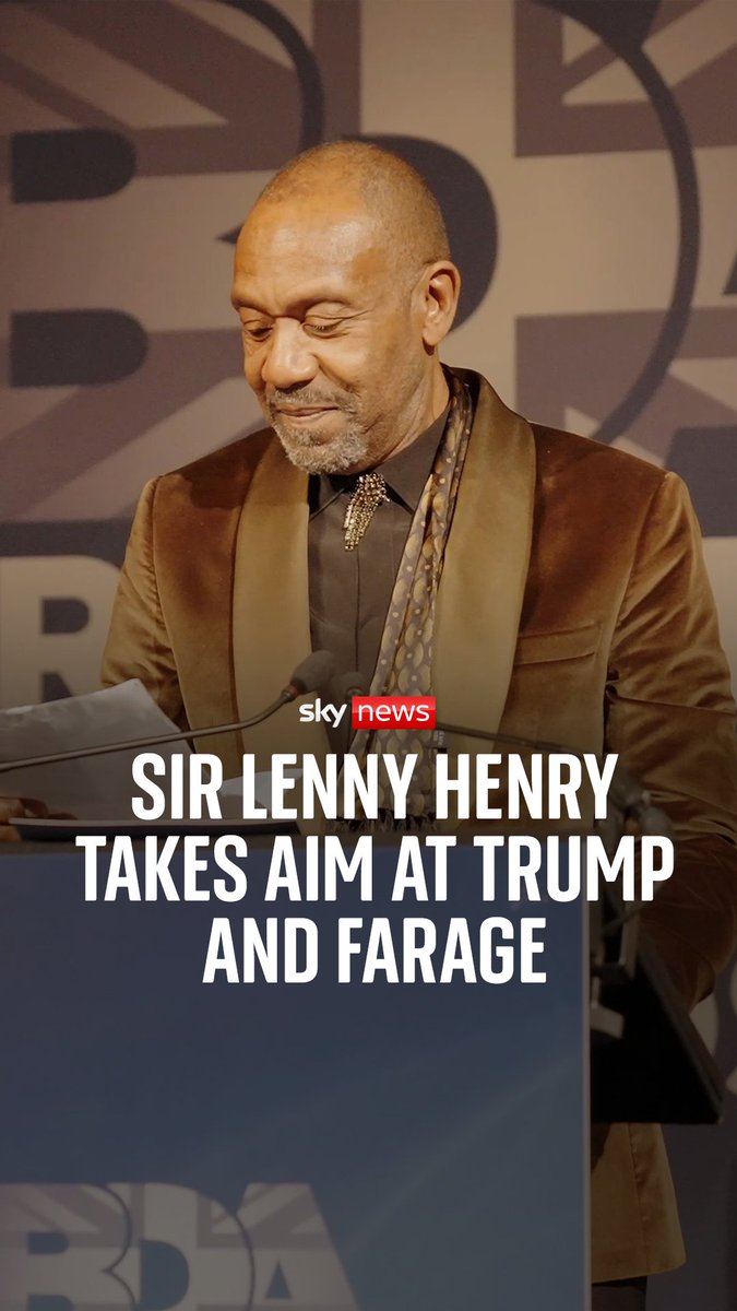 Sir Lenny Henry takes aim at Trump and Farage at British Diversity Awards. The actor and comedian was honoured with a lifetime achievement award which recognised his decades of advocacy and representation in the UK's creative industries