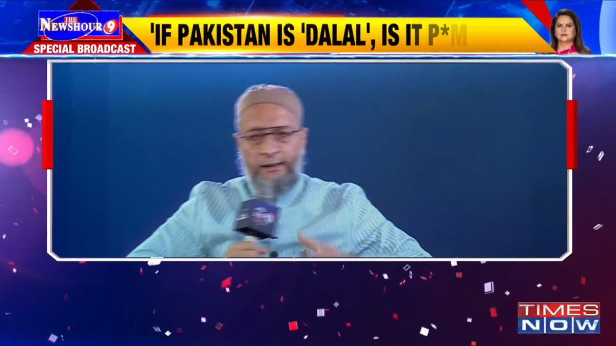 Asaduddin Owaisi on Times Now We talk about the Global South. Isn't the Palestinian issue a matter of the Global South?: Asaduddin Owaisi (Asaduddin Owaisi) in conversation with Navika Kumar