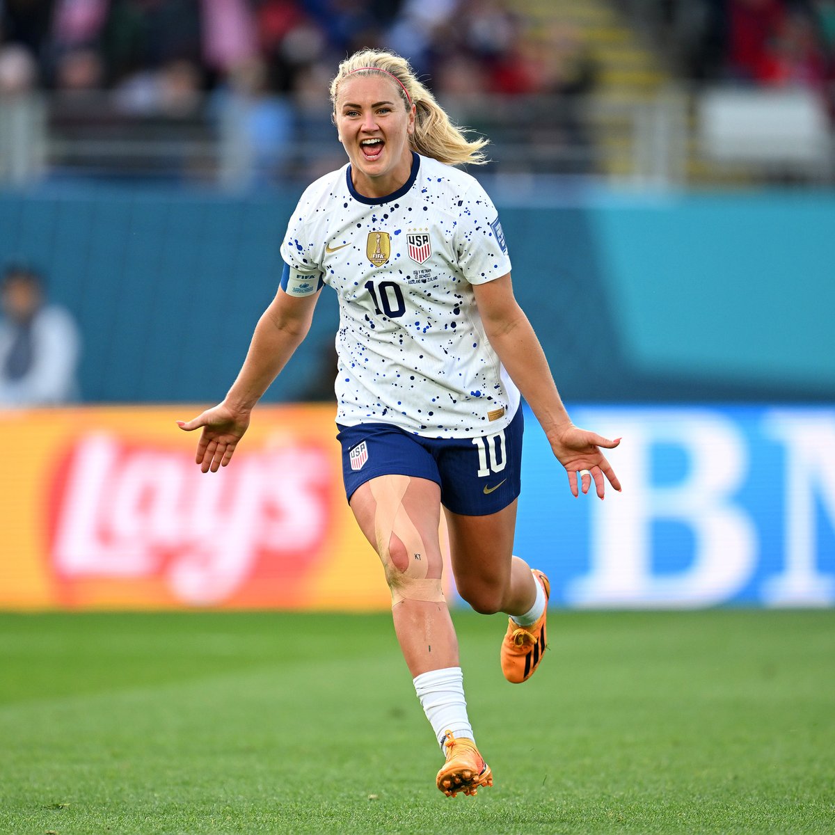 That's one way to hit the back of the net! 🤩🚀 U.S. Women's National Soccer Team | #FIFAWWC