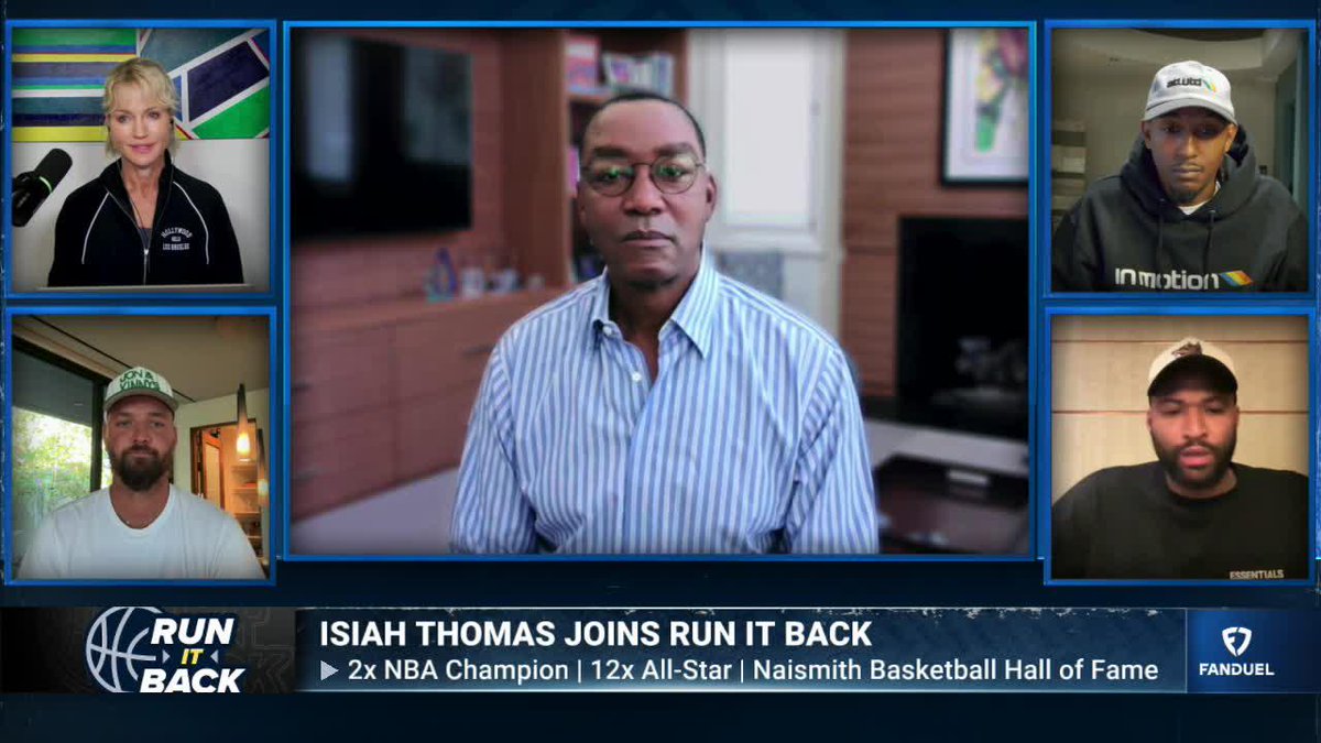 Isiah Thomas talks the GOAT debate 🐐 "I've never seen a basketball player like LeBron James. ... Kobe Bryant is the best imitation of the original (Michael Jordan)." 📊 1. LeBron 2. MJ 3. Kobe Michelle Beadle | DeMarcus Cousins | Chandler Parsons | Lou Williams