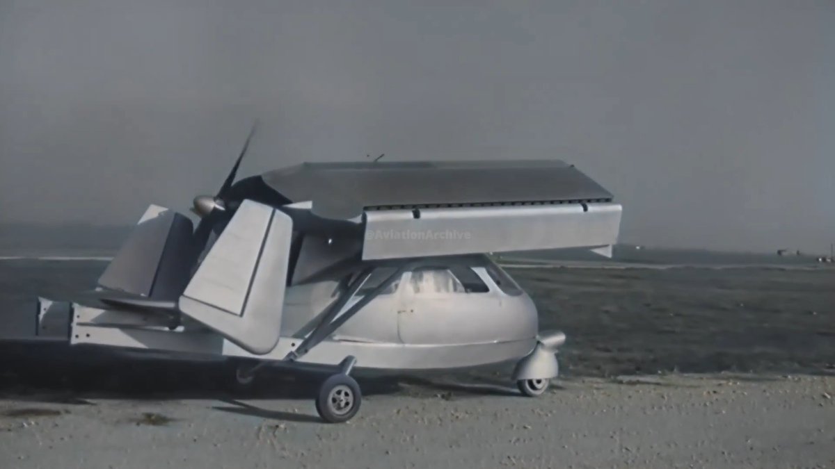 Why weren't we told? In 1947 Italian Luigi Pellarini built the Aerauto — a flying car with wings that folded in 3s. Cruised at 99 mph (373 mi range), drove at 37 mph using pusher prop. Price: $1,056 — $14,300 today. Post-war cash shortages and no reverse gear killed it.😎