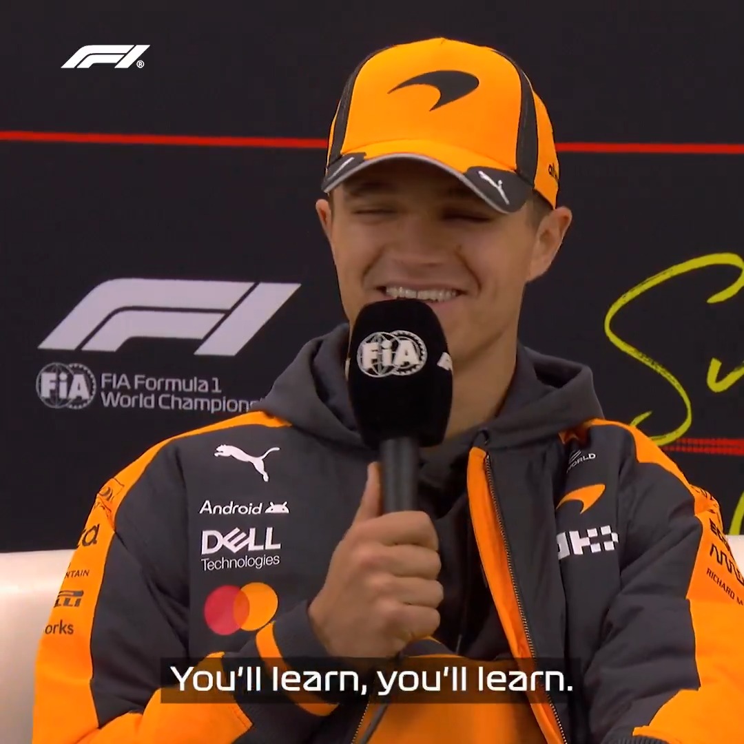 Lando couldn't resist a bit of lift-off banter with Ollie! 😆💨 #F1 #JapaneseGP