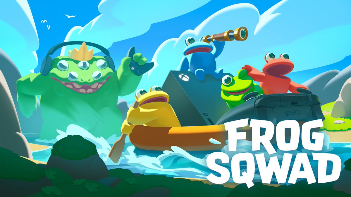 secure enough food for The Swamp King or you become his next meal 🐸 hop into the action when Frog Sqwad comes in June | #XboxPartnerPreview