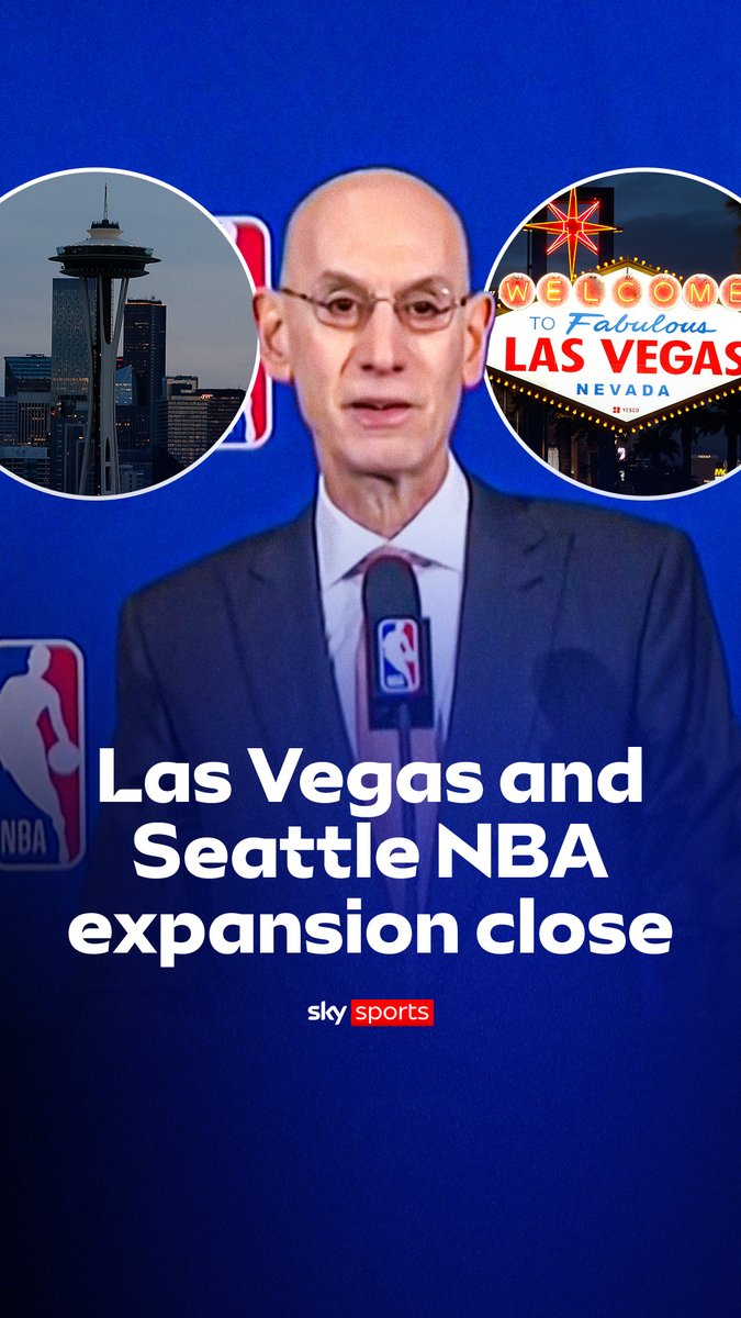 Seattle 🤝 Las Vegas 🍿 NBA expansion is getting closer ⤵️