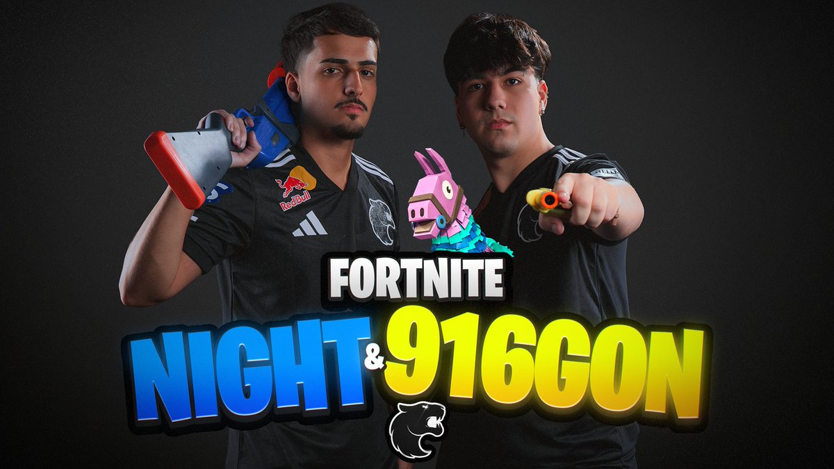 Com o loot completo, a FURIA está de volta ao Fortnite! 🔥 Conheçam a dupla que vai representar a #FURIAFortnite: 🐾 night 🐾 916Gon