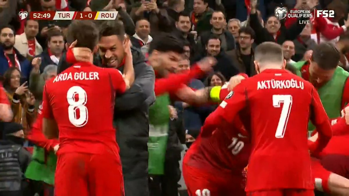 GÜLER TO KADIOĞLU 🇹🇷 Türkiye finds the opener against Romania ‼️