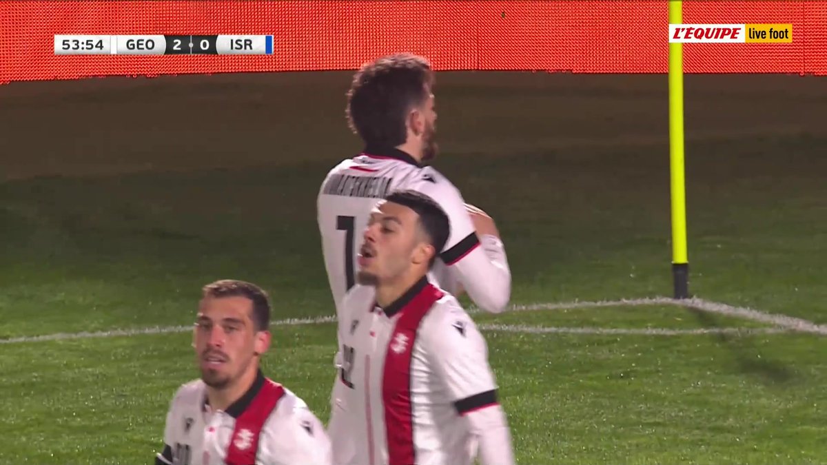 ⚽️⚽️ LE DOUBLÉ DE KVARA 🇬🇪 FACE À ISRAËL 🇮🇱. 𝗜𝗟 𝗘𝗦𝗧 𝗕𝗢𝗢𝗦𝗧𝗘́ 🥵 🎥 L'Équipe