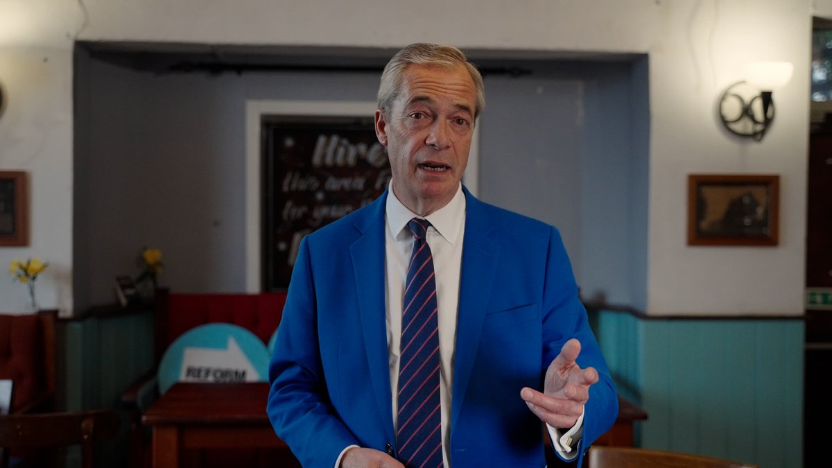 Nigel Farage has a message ahead of our election launch tonight. Don’t miss it in all the usual places from 7pm. 👇