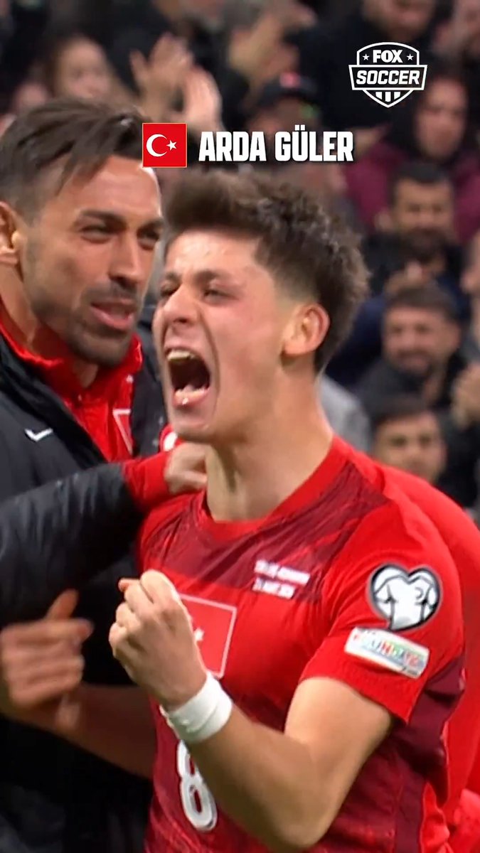 Real Madrid midfielder Arda Güler was HYPED after assisting Türkiye's opening goal 🇹🇷
