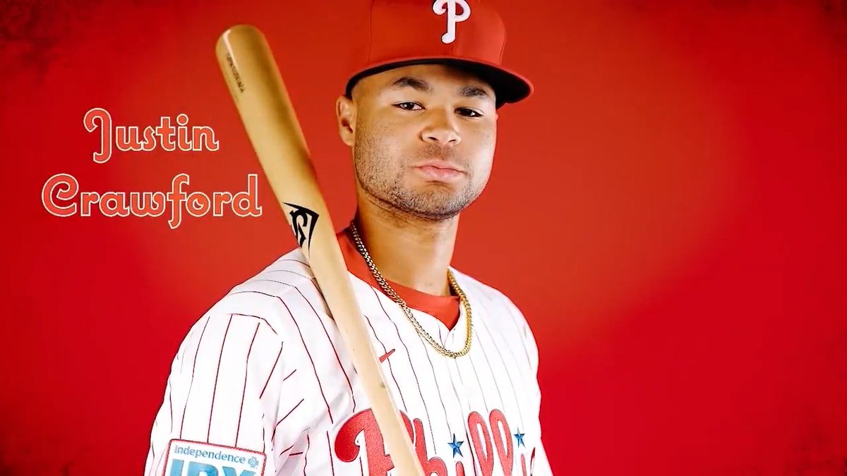 Starting in center field and hitting 9th for the Philadelphia Phillies on #OpeningDay, Justin Crawford!