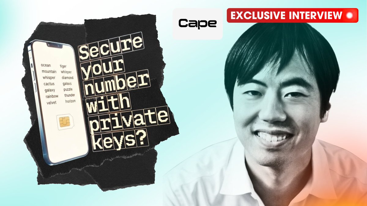 💥 BREAKING: World's First Mobile Carrier Securing your Phone Number with a Seedphrase 👀 > Numbers secured with #BIP39 > No employee can swap a SIM without it > Call metadata purged daily > Network ID rotated daily to prevent tracking Exclusive Interview with Cape 👇