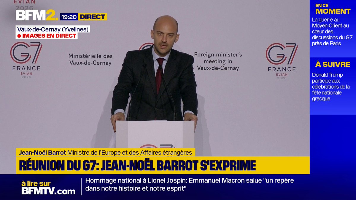 Afrique du Sud écartée du G7: "Nous n'avons cédé à aucune pression", affirme Jean-Noël Barrot #BFM2