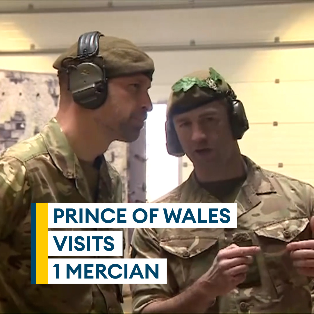 On the ground with the troops🪖 Prince William met soldiers from 1 Mercian at Bulford camp, shining a light on the growing and important role of women in the army 🔗