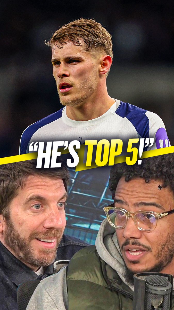 😱 "Guehi's good. He's not better though!" 🔥 "He's top 5 definitely!" Andy Goldstein &amp; Darren Bent were stunned by AJ Tracey's claim that Micky van de Ven is one of the best Premier League centre backs