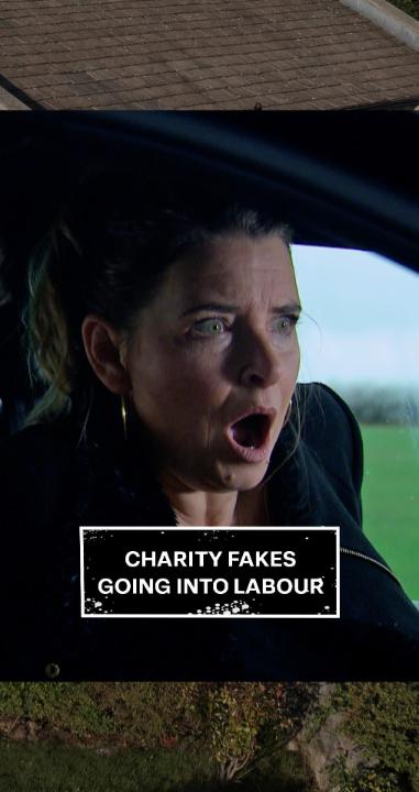 Certainly one way to stall someone! 😂 #Emmerdale