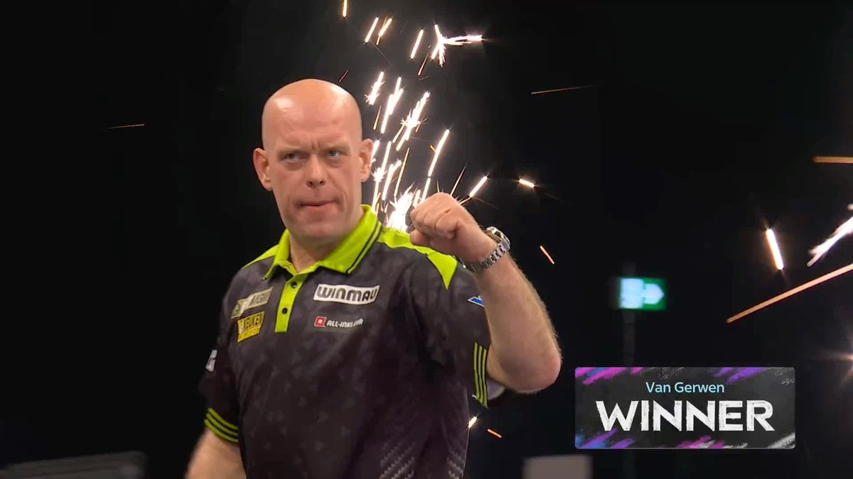 VAN GERWEN INTO THE FINAL! Michael van Gerwen reaches his third nightly final of the season, defeating Josh Rock 6-3 in Berlin! 📲 #PLDarts | SF1