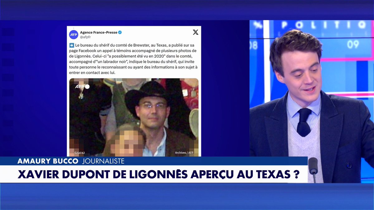 Amaury Bucco alerte sur l’affaire «passionnante» de Xavier Dupont de Ligonnès : «Il y aura des rebondissements éternels tant qu’on n'aura pas la certitude qu’il est mort», dans #100Politique Toute l'info est à retrouver sur