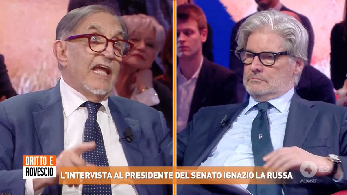 "Il governo italiano è partito con un peso enorme sulle spalle però è la prima volta che un governo, dopo 3 anni, continua ad avere un consenso maggiore di quello che aveva quando ha iniziato!" Ignazio La Russa a #drittoerovescio