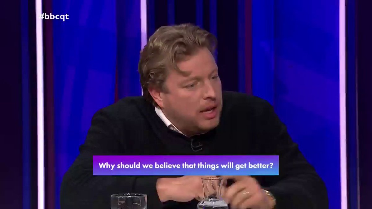 “People should be able to… enjoy a pint of beer, take their kids to the football, but they can’t” Businessman and TV personality Tom Skinner says people have “no money” despite working “every hour”, and Labour are “smacking” businesses when they need “more support” #bbcqt
