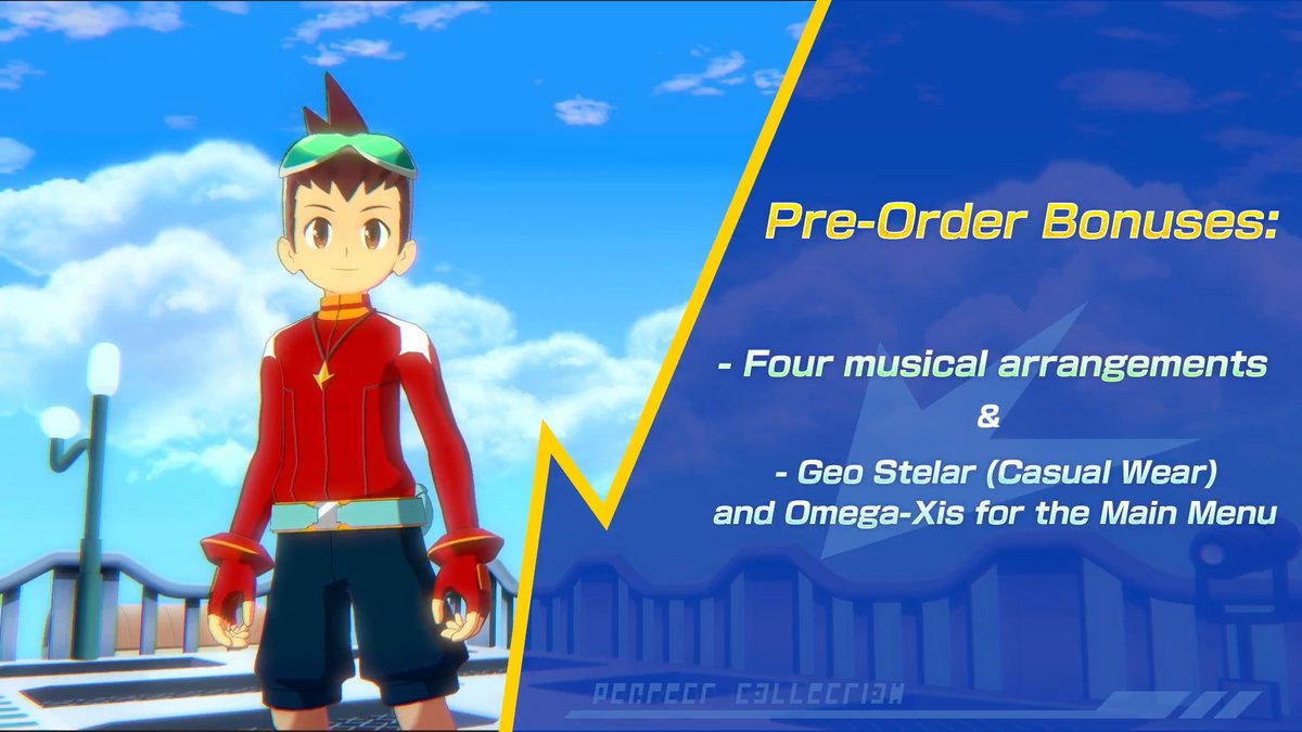 This is your last chance reminder to pre-order #MegaManStarForce Legacy Collection so you can get four bonus musical arrangements as well as Geo Stelar and Omega-Xis characters for your Main Menu! ☄️