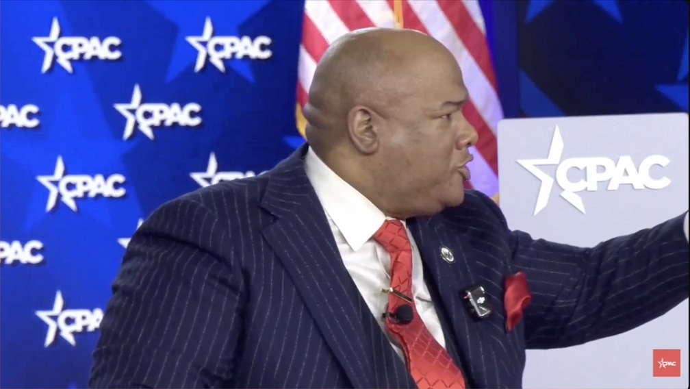 Far-right pastor Mark Burns: The moment they try to put gay books inside your public school, you should open up your mouth and say, 'The devil is a liar.'