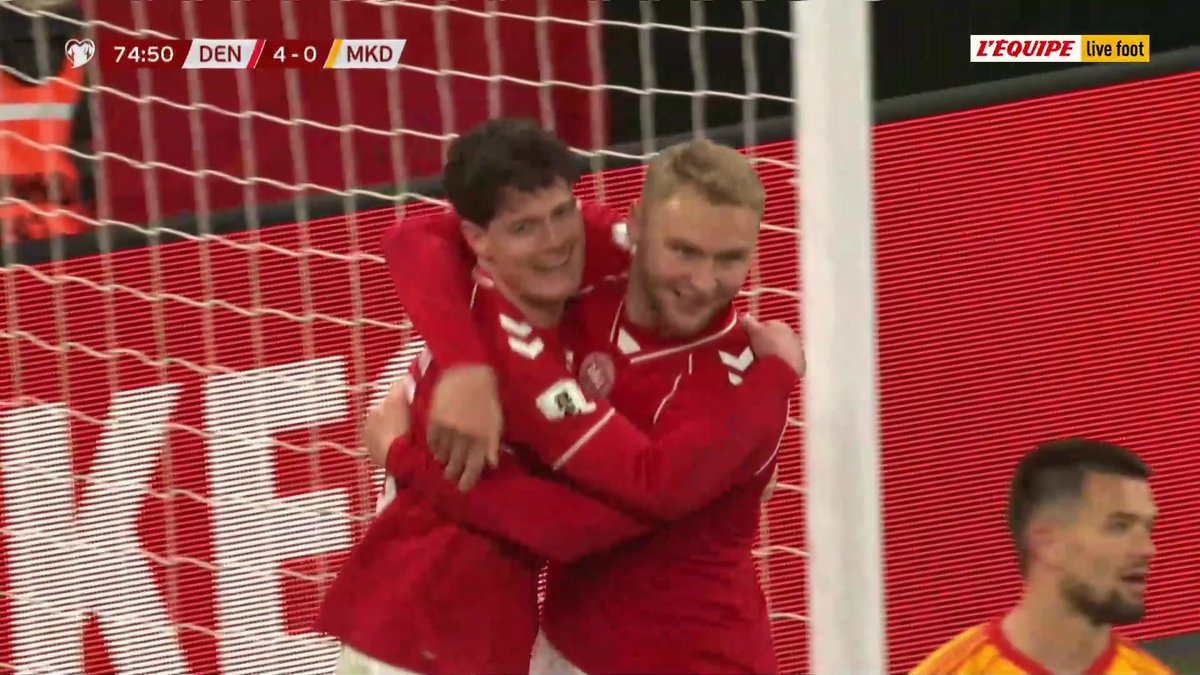 🇩🇰 - 🇲🇰 Le Danemark ne s'arrête plus 4-0 ! Le direct sur L'Equipe live foot > #lequipeFOOT