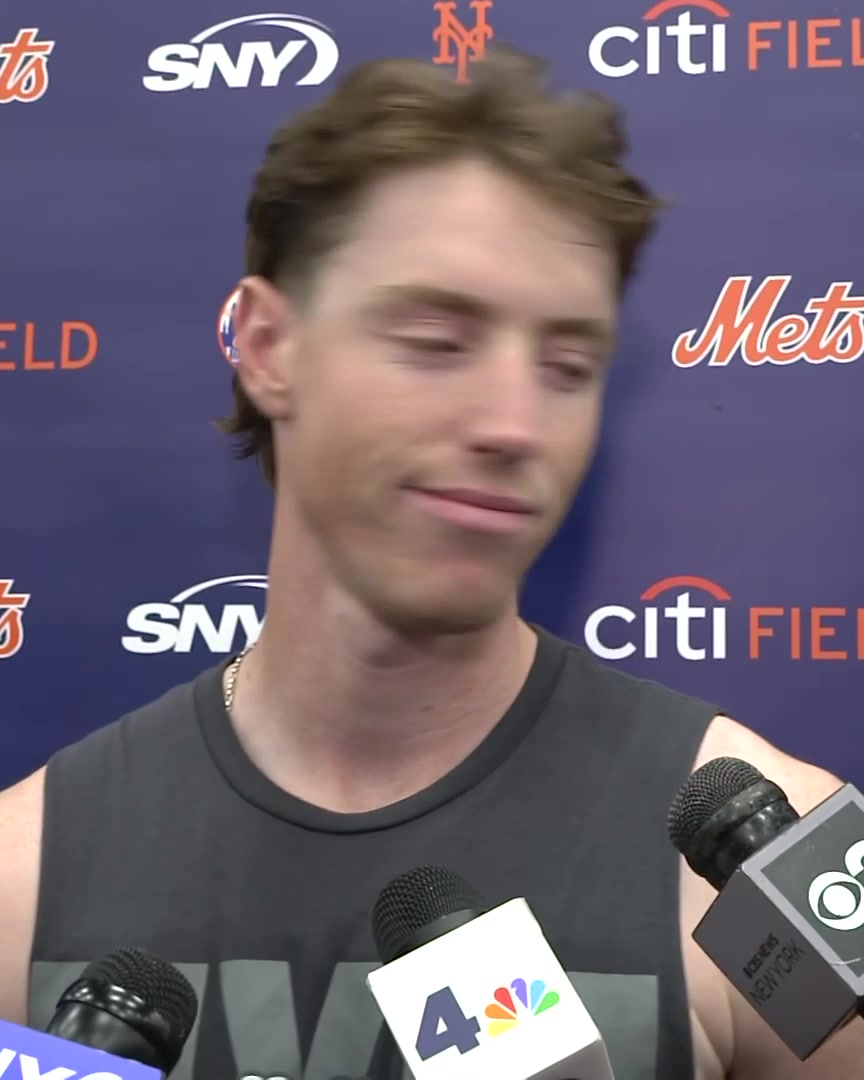 Brett Baty says it was "unbelievable" to see what Carson Benge did today: "I think if I'm remembering correctly, Alvy hit a home run his first hit, maybe, and I think I did it. Well, I know I did it" 😂