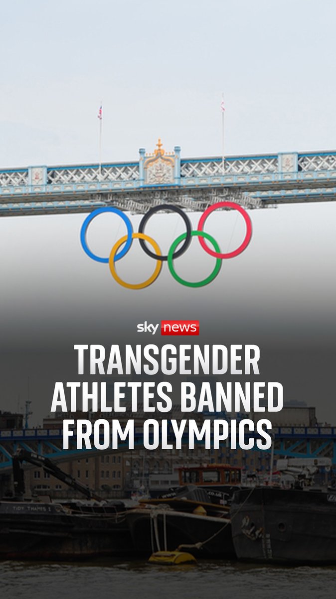 The International Olympic Committee (IOC) is banning transgender women from competing in all female events. Sky's Rob Harris reports on a landmark decision ahead of the LA 2028 Olympic Games. 🔗