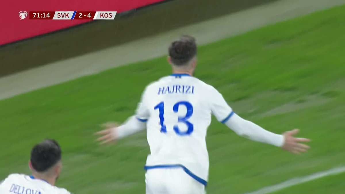 🤯🇽🇰 KOSOVO LE GANA 4-2 A ESLOVAQUIA COMO VISITANTE Y SE METE EN LA FINAL DEL REPECHAJE DEL MUNDIAL.