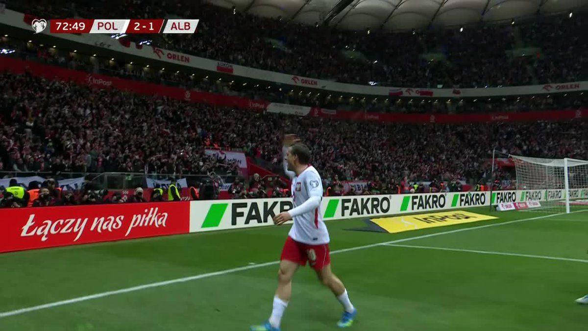 FIERRAZO DE PIOTR ZIELINSKI PARA DARLO VUELTA. POLONIA 2-1 ALBANIA. 🇵🇱🤯