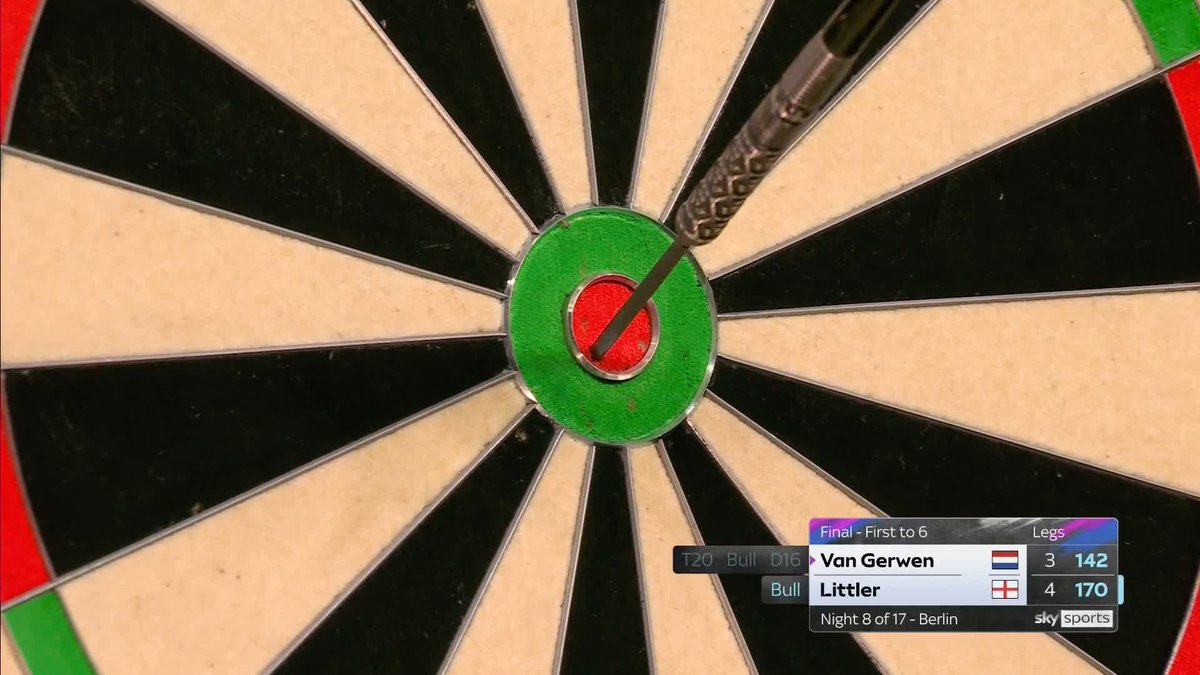 FISHING TIME FOR LITTLER 🎣 The Big Fish in Berlin 🤩 Luke Littler checks out a huge 170 finish to break Michael Van Gerwen and go one leg away from a nightly win! 📲 #PLDarts | Final