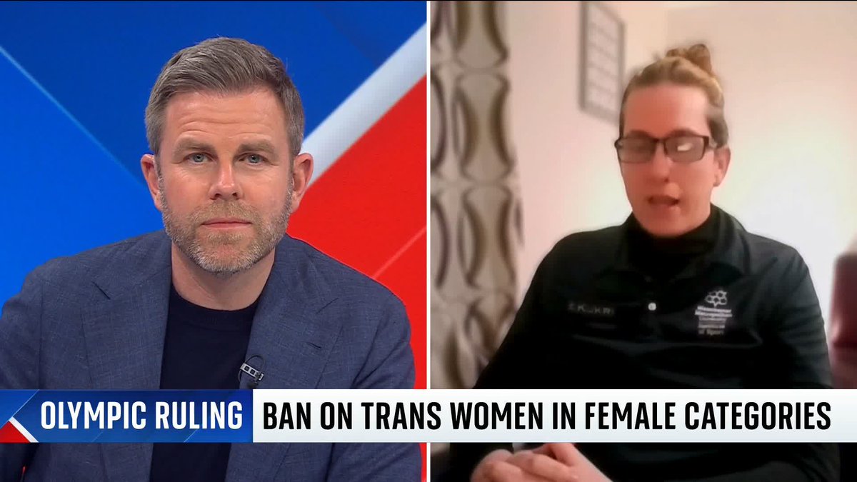 The International Olympic Committee is banning transgender women from competing in all female events. Former transgender footballer and academic Blair Hamilton tells Sky's Matt Barbet the rules are 'outdated' and 'will cause real harm in LA 2028'