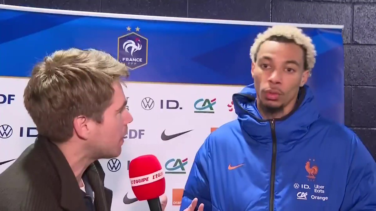 Hugo Ekitike après la victoire des Bleus contre le Brésil : « Je connais bien les joueurs avec qui j’ai joué aujourd’hui surtout Kylian avec qui j’ai passé le plus de temps. Il m’a dit d’être libre sur le terrain. »