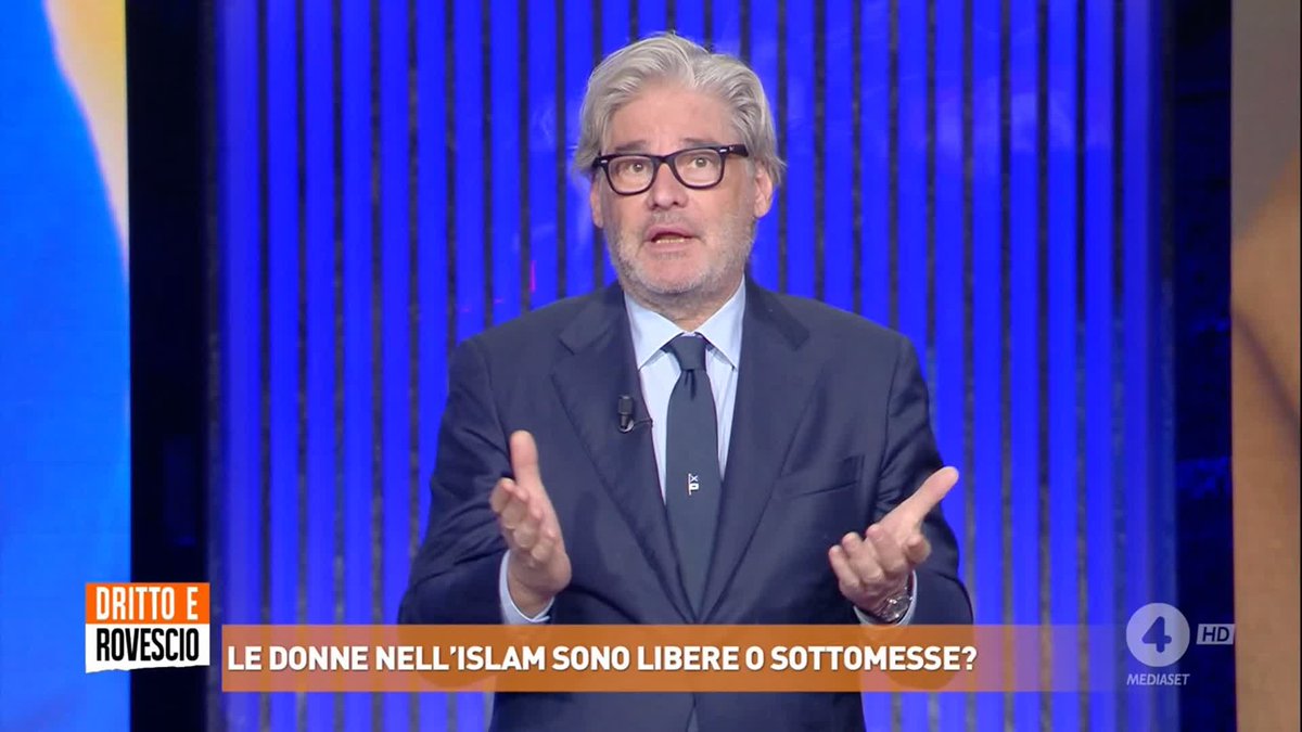 "Prego ufficialmente le forze dell'ordine, se avessero visto questo filmato, di perseguire quest'uomo per il reato molto grave di violenza domestica" Paolo Del Debbio a #drittoerovescio