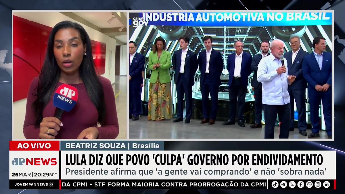 Lula associa endividamento ao "vício de gastar" e diz que povo culpa governo 📺 Confira na JP News 👉 #JornalJovemPan