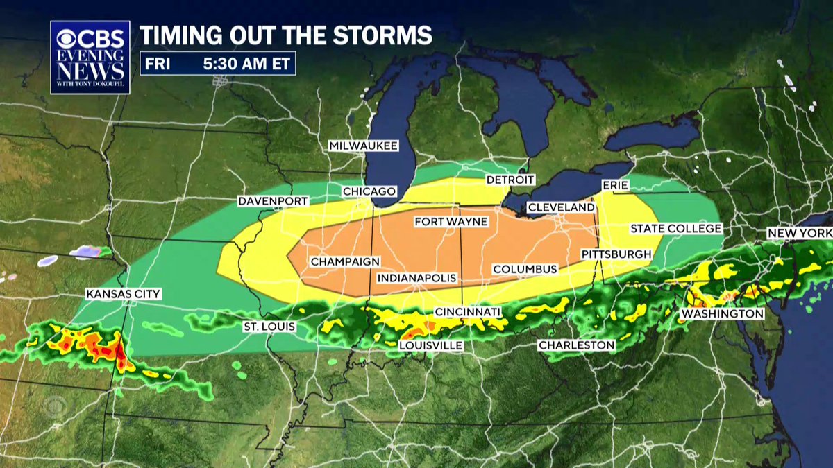Millions in the Central U.S. are bracing for potentially dangerous weather, including tornadoes and hail. Meteorologist Rob Marciano is tracking the forecast.