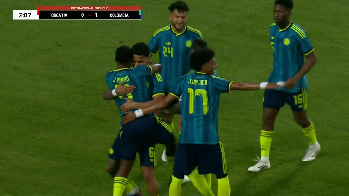 🔥🇨🇴 JHON ARIAS Y COLOMBIA YA LE GANA A CROACIA A LOS DOS MINUTOS.