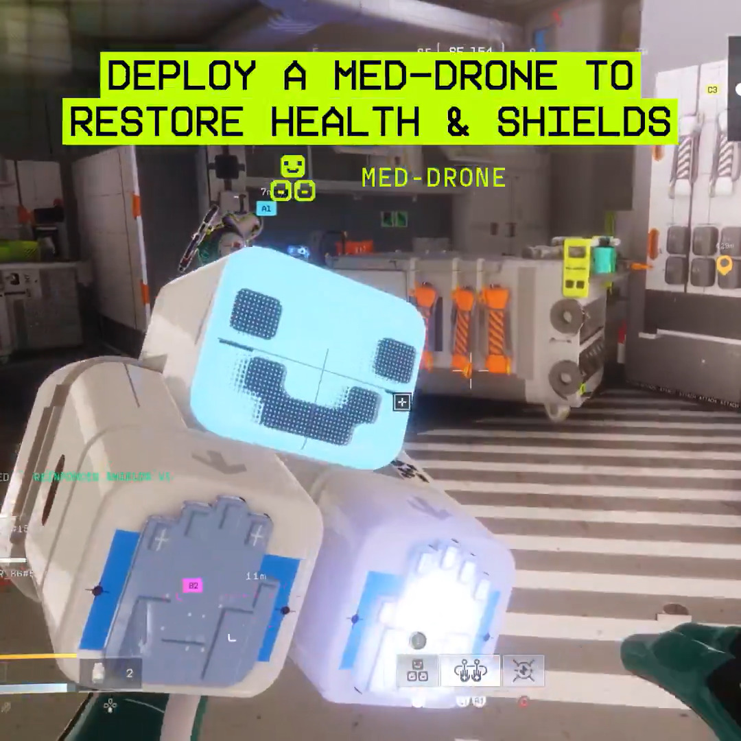 Support the squad in Marathon ❤️‍🩹 The Triage Runner Shell heals allies with healing bots or brings them back with Reboot.