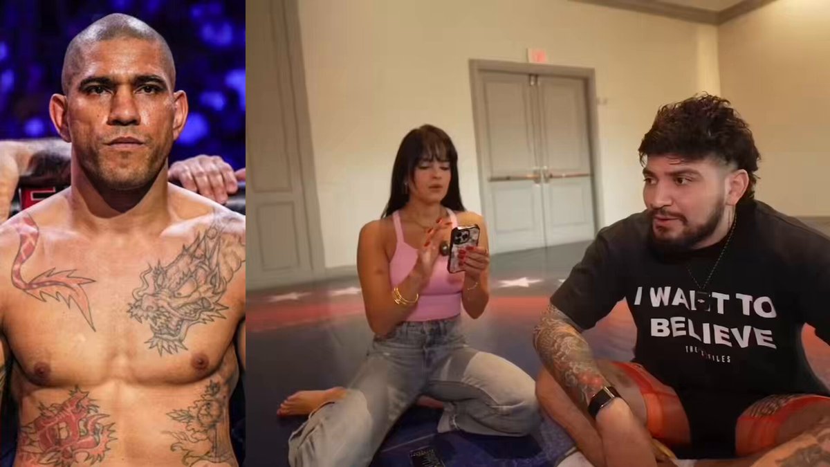 😅 Nina Drama just FaceTimed Alex Pereira next to Dillon Danis, and Alex said that Sean Strickland would beat him: “Brother, Sean is strong.” (via Nina-Marie Daniele h/t Championship Rounds)