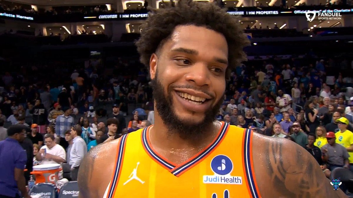 🎙️ Miles Bridges on where the Hornets have the edge: "I feel like our offense is pretty good. So, you know, if we focus on defense, we'll be good."