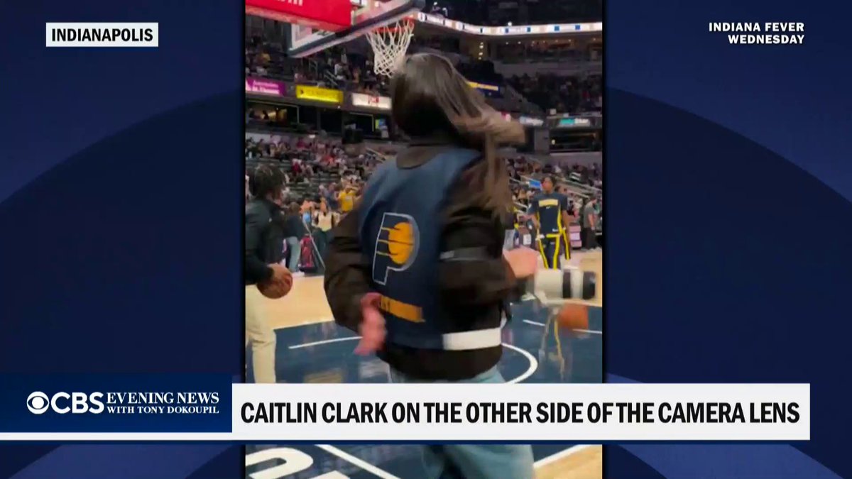 WNBA star Caitlin Clark was an official photographer at Wednesday night’s Lakers game, taking photos of NBA great LeBron James.