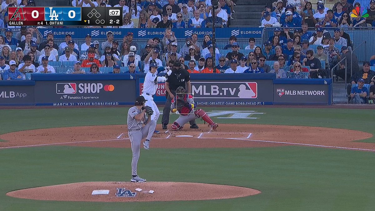 ドジャース 大谷翔平 開幕戦 第1打席はライト前ヒット🔥 #Dodgers #Ohtani Shohei