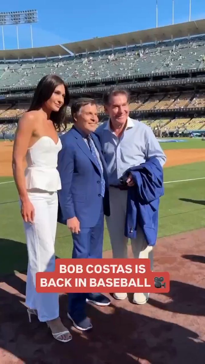 A day at the ballpark is better when Bob Costas is there. 👏