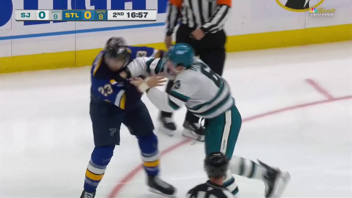 Ostapchuk dropped the gloves to defend Gaudette 🥊