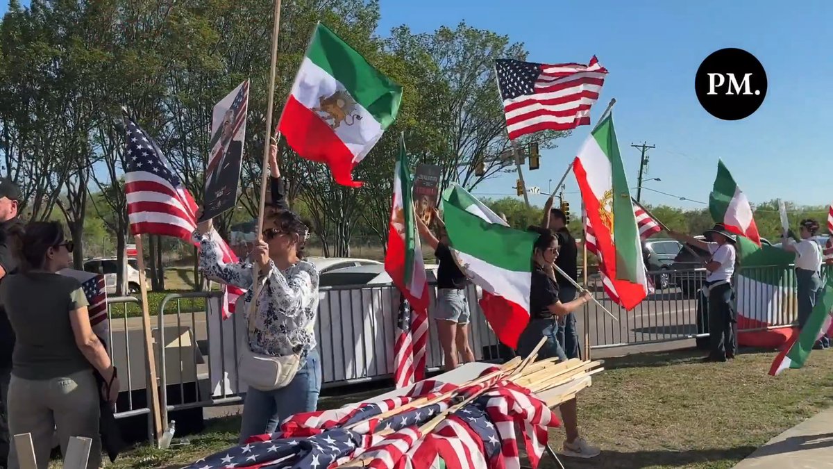 🚨 Iranian attendees at CPAC Dallas just dropped the chant: “Who do we support? OUR TROOPS!” 🎥 Beth Baisch 📸