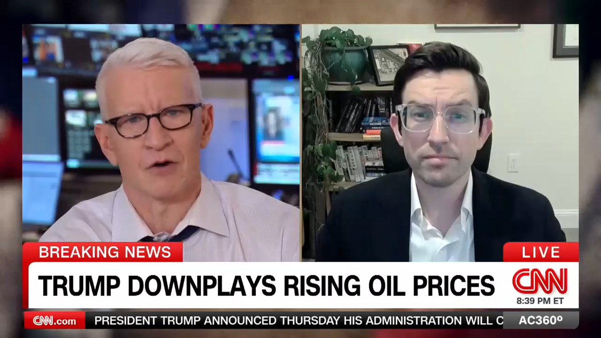 The President announced that Iran had let 10 oil tankers out of the Persian Gulf, but the Strait of Hormuz is still seeing a fraction of pre-war traffic. Current oil prices "don't really reflect the magnitude of this disruption," says Eurasia Group senior analyst Gregory Brew.