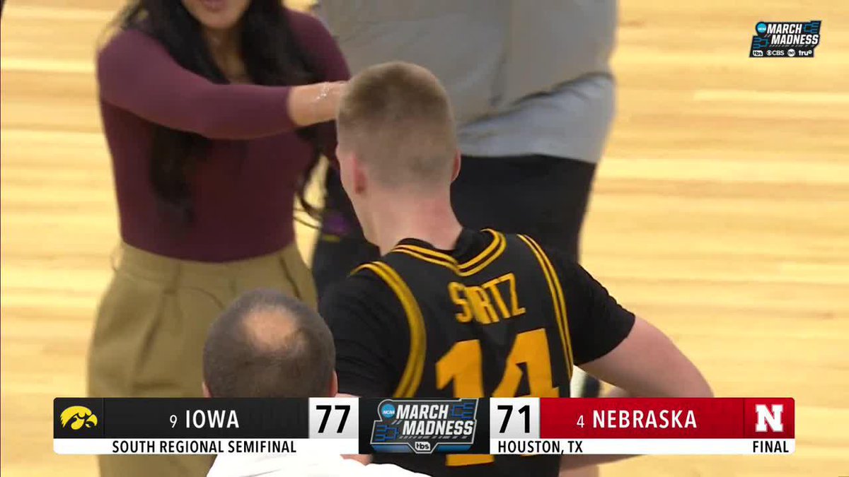 No. 9 Iowa takes down No. 4 Nebraska to advance to the Elite Eight 👏 Watch March Madness on TNT Sports