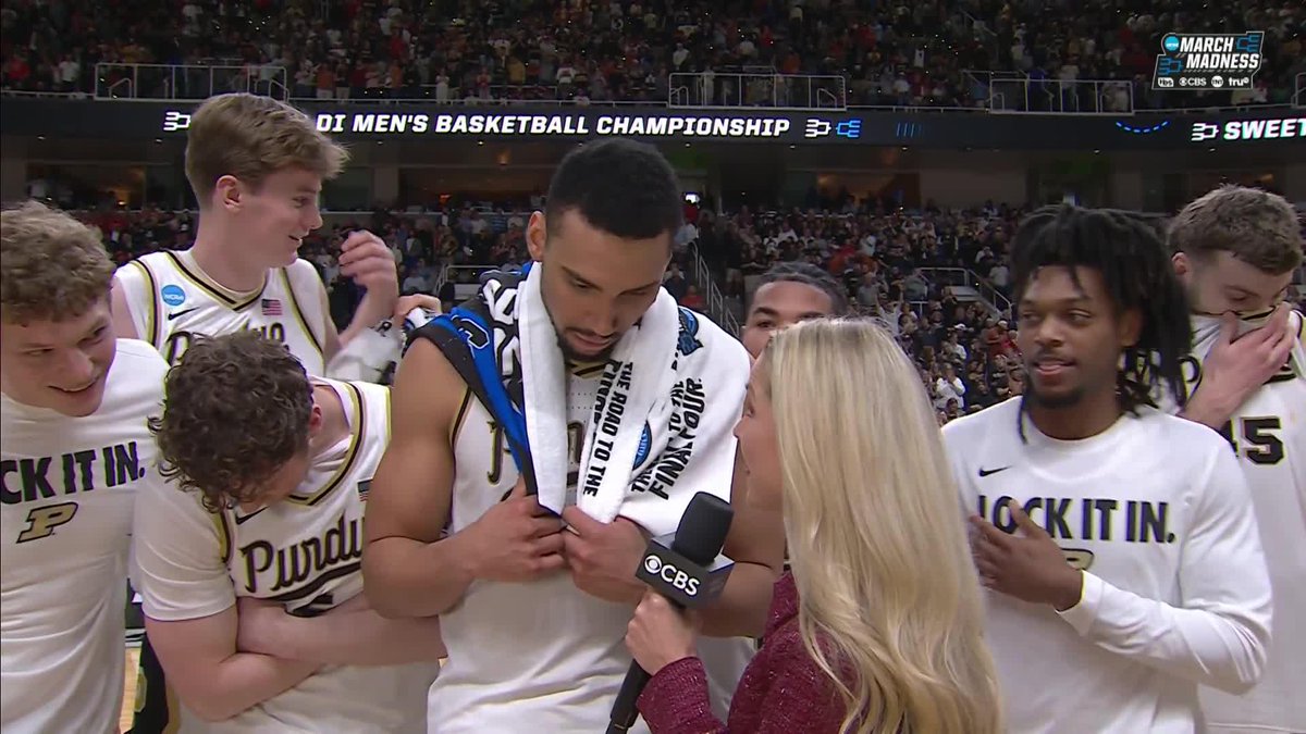 "We deserve it." Trey Kaufman-Renn tells Allie LaForce that Purdue Men's Basketball can go all the way 😤