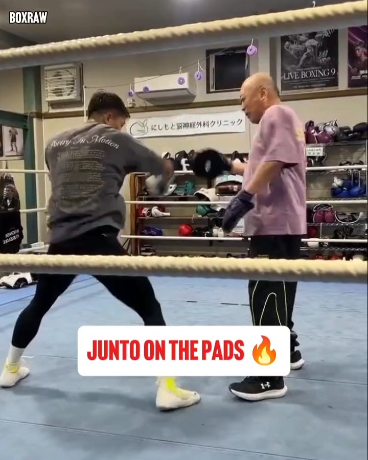 Junto Nakatani looking SCARY on the pads ahead of his clash with Naoya Inoue at the Tokyo Dome on May 2nd 💥
